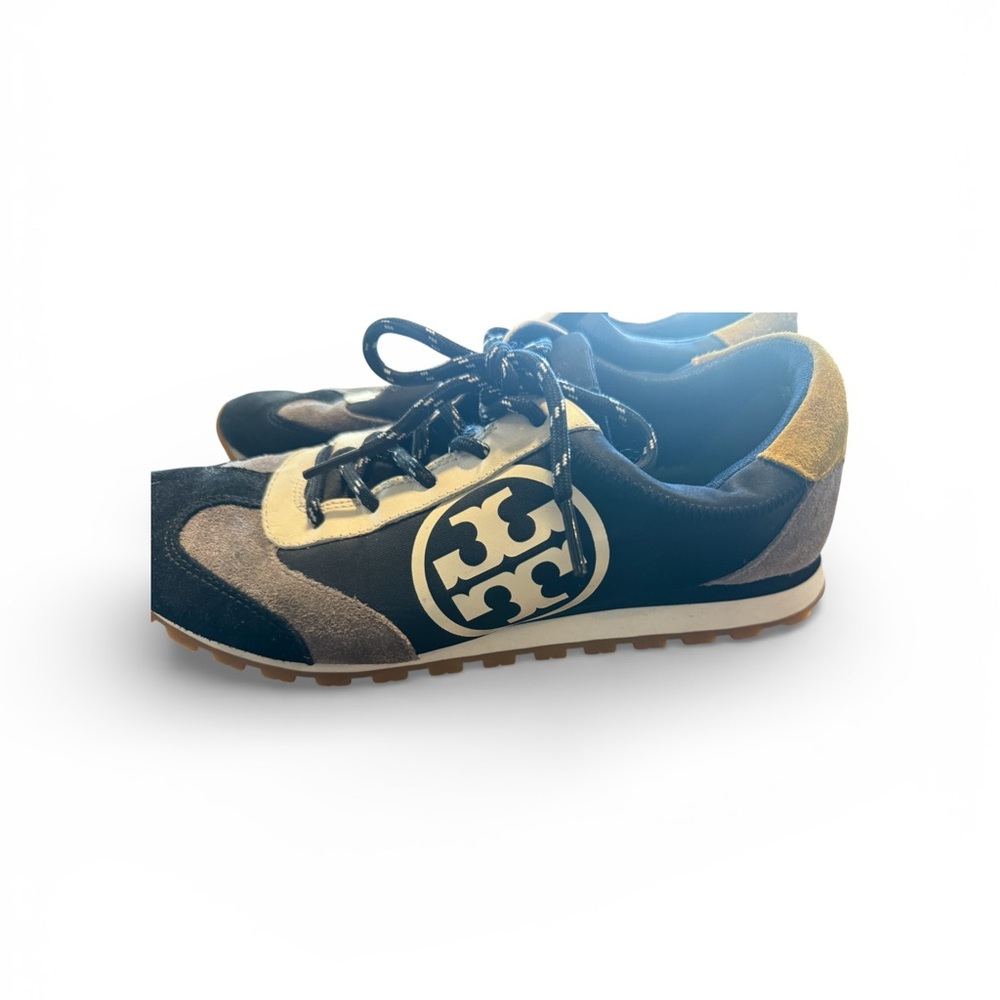 Tory Burch Black and Cream Sneakers